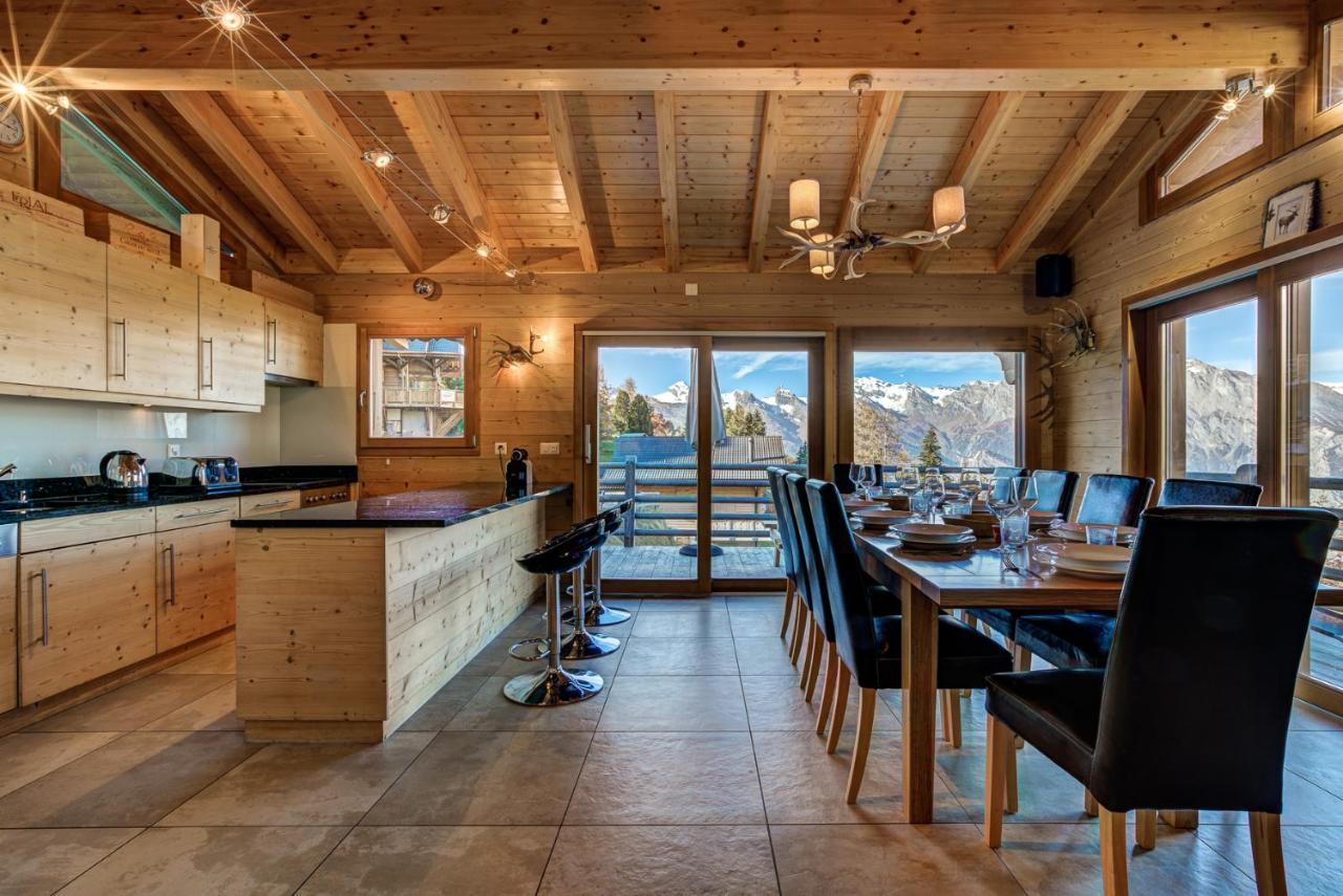 Chalet Le Cerf La Tzoumaz Eksteriør bilde